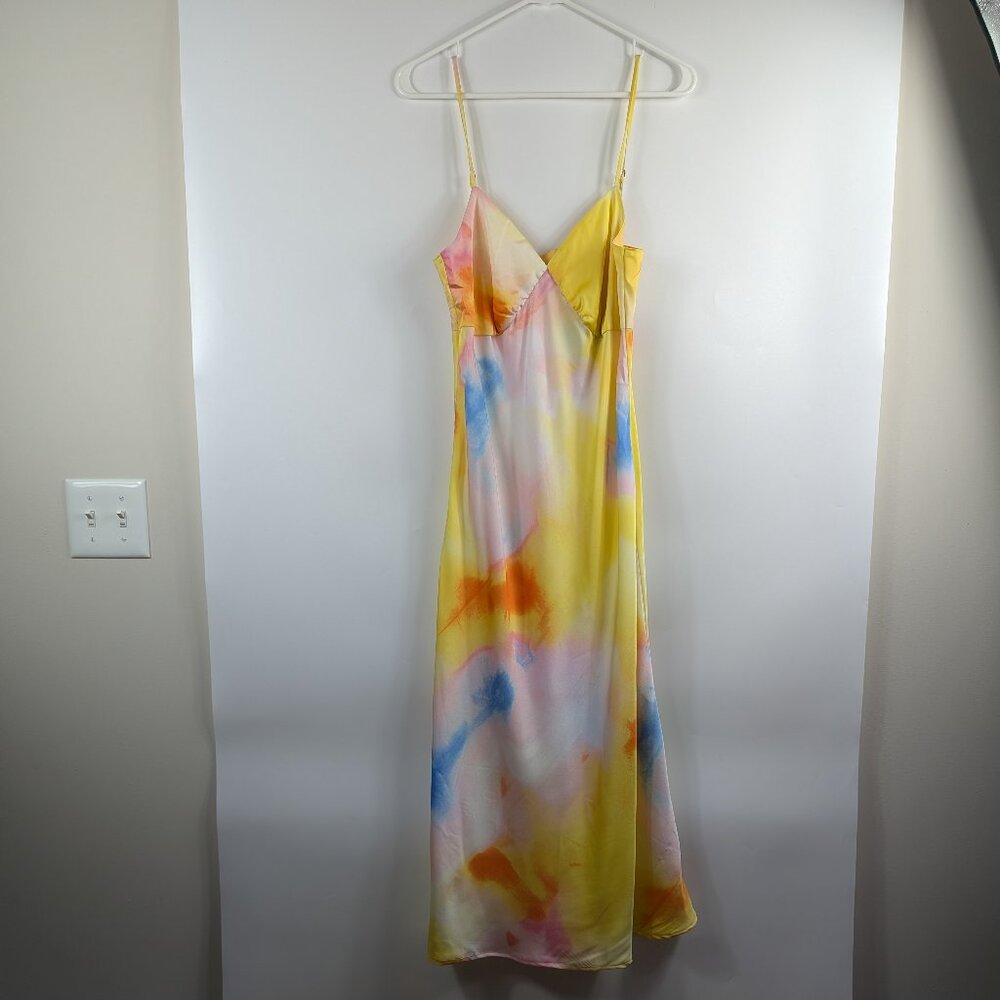 Diane Von Furstenburg x Target Satin Sunset Slip Dress Small